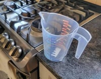 كوب قياس 600 سم بلاستك الشفاف