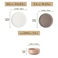 طقم سفرة 12 قطعة مجموعة أواني الطعام حافة منحنية ا...