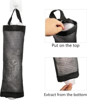 حامل حقيبة بلاستيكي، منظم حقيبة شبكية معلقة، أكياس...