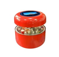 طاولة ثلاجة ذكية سمارت بار ، تحكم باللمس وتشغيل mp...