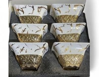 طقم زبادى برسلان 6قطع مدهب فاخر