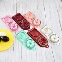 3حبة قطاعة بيض مسلوق متعددة الوظائف 2 في 1 ، قطاعة...