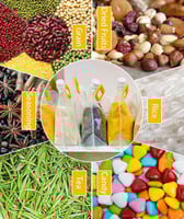 اكياس تخزين الطعام ، اكياس محكمة الاغلاق شفافة وقا...