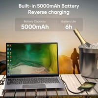 شاشة Dopesplay المحمولة مقاس 14.1 بوصة مع لوحة مفا...