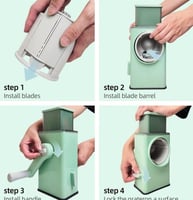 قطاعة خضراوات متعددة الوظائف 3 في 1 مصنوعة من الفو...