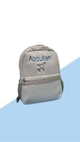 branded backpack