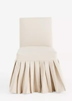 كرسي طعام ليلى – Layla Ruffle Slipcover