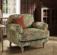 Jolene Woodland Velvet Snuggle Chair