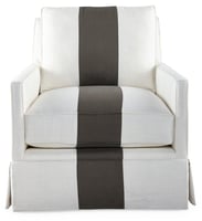 Auburn Club Chair, Stripe