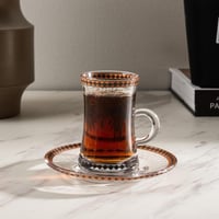 طقم بيالات شاي مجموعة ( نخل و تمر ) 6 قطع