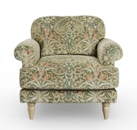 Jolene Woodland Velvet Snuggle Chair