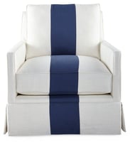 Auburn Club Chair, Stripe
