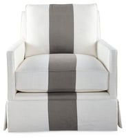 Auburn Club Chair, Stripe