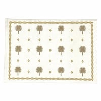 مفرش مائدة مجموعة عَجوة بيج مُطرز 33×48 سم