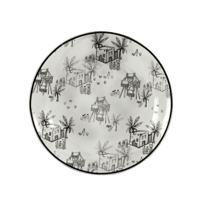 طقم أطباق حلوى مجموعة ( جيل الطيبين ) 6 قطع