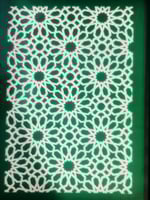 زخرفه هندسية (11) شاشة حريرية