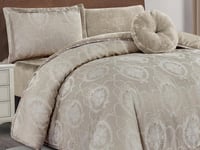 مفرش MALAGA شتوي فاخر جاكار بطانية مفرد ونص - 140×...