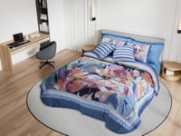 مفرش MORA صيفي مشجر مزدوج - 200×200 سم - 8 قطع - R...