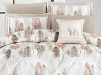 مفرش KIORA صيفي مشجر مزدوج - 200×200 سم - 10 قطع -...