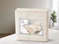 تلبيسة لحاف بدون حشوة مفرد ونص 3 قطع - بيج روز