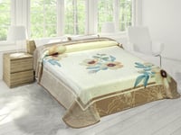 طقم بطانية مورا جولد الإسبانية طابق واحد مزدوج 4 ق...