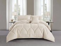 مفرش NORA صيفي مفرد ونص - 140×200 سم - 6 قطع - بيج...