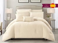 مفرش AMORA فاخر جاكار مزدوج - 200×200 سم - 10 قطع...