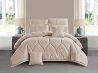 بكج NORA الصيفي مزدوج - 200×200 سم - بيج غامق