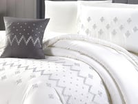 مفرش GISELLE قطن فاخر مطرز مفرد ونص - 140×200 سم -...