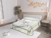 بطانية مورا جولد الإسبانية طابق واحد مزدوج - رمادي