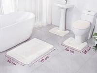 طقم دعاسات حمام فرو ناعم 4 قطع - سكري