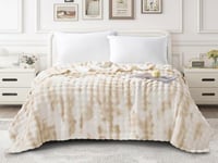 بطانية PREMIUM مشجرة مخمل خفيفة مزدوج - 200×230 سم...