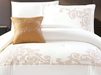 مفرش GISELLE قطن فاخر مطرز مفرد ونص - 140×200 سم -...