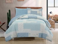 مفرش MARIO مودرن قطن مفرد ونص - 140×200 سم - 4 قطع...