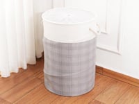 سلة غسيل HAMPER أسطوانية قابلة للطي - T03