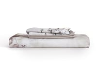 تلبيسة لحاف KIORA مشجر بدون حشوة مفرد ونص 4 قطع -...