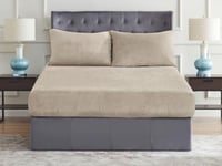 شرشف فلانو شتوي مخمل مطاط مفرد ونص 2 قطع - 140×200...