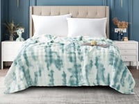 بطانية PREMIUM مشجرة مخمل خفيفة مزدوج - 200×230 سم...