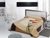 بطانية مورا جولد الإسبانية طابق واحد مفرد - بني