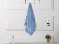 طقم مناشف قطن بامبو 4 قطع - سماوي