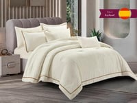 مفرش CARLA فاخر جاكار مزدوج - 200×200 سم - 10 قطع...