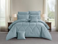 مفرش NORA صيفي مزدوج - 200×200 سم - 10 قطع - فيروز...