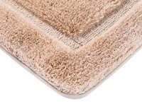 طقم دعاسات حمام فرو ناعم 4 قطع - بيج