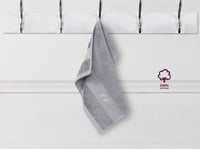 طقم مناشف قطن بامبو 4 قطع - رمادي فاتح