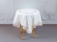 مفرش طاولة قطيفة بريم سـكـري - 100×100 سم