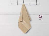 طقم مناشف قطن بامبو 4 قطع - بيج غامق