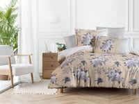 تلبيسة لحاف ALURA مشجر قطن فاخر بدون حشوة مفرد ونص...