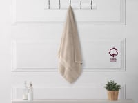 طقم مناشف قطن بامبو 4 قطع - كريمي