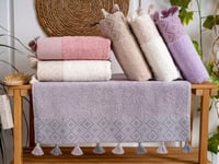 طقم مناشف مغاسل SAFIR قطن تركي - 6 قطع