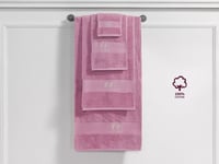 طقم مناشف قطن بامبو 4 قطع - فوشي فاتح